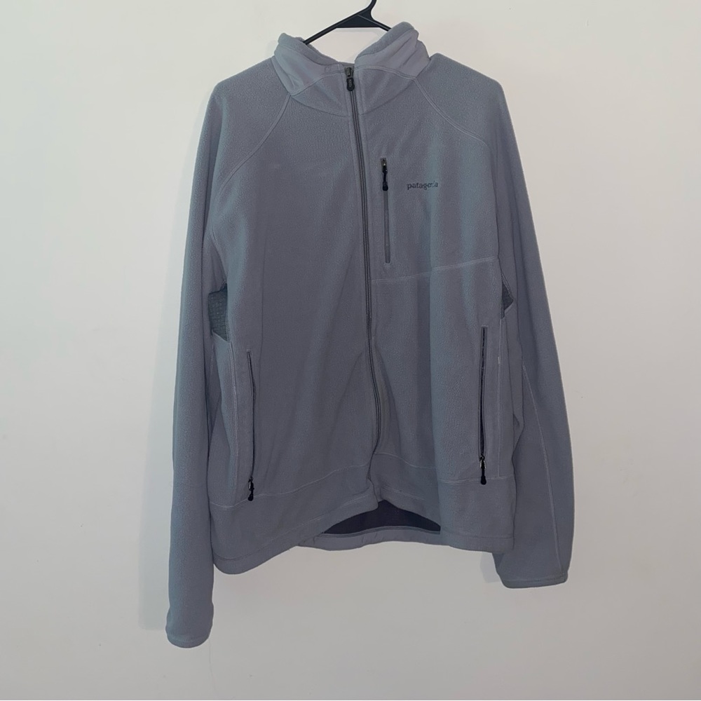 Patagonia Men's Steel Blue Full Zip Polartec Fleece Jacket R1 R2 R3 - XL